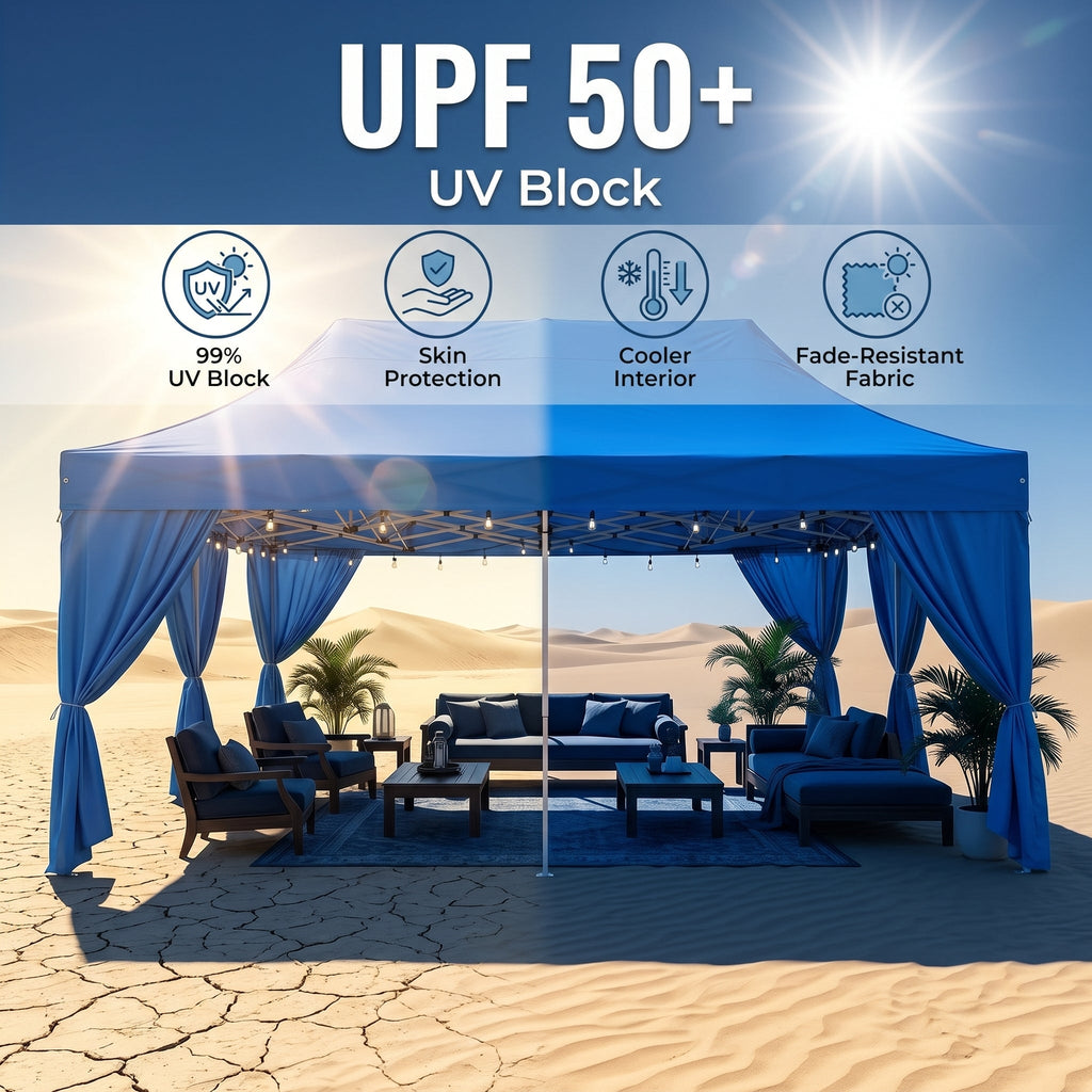 ShadeHaven – Heavy-Duty Pop-Up Canopy Tent with Removable Sidewalls