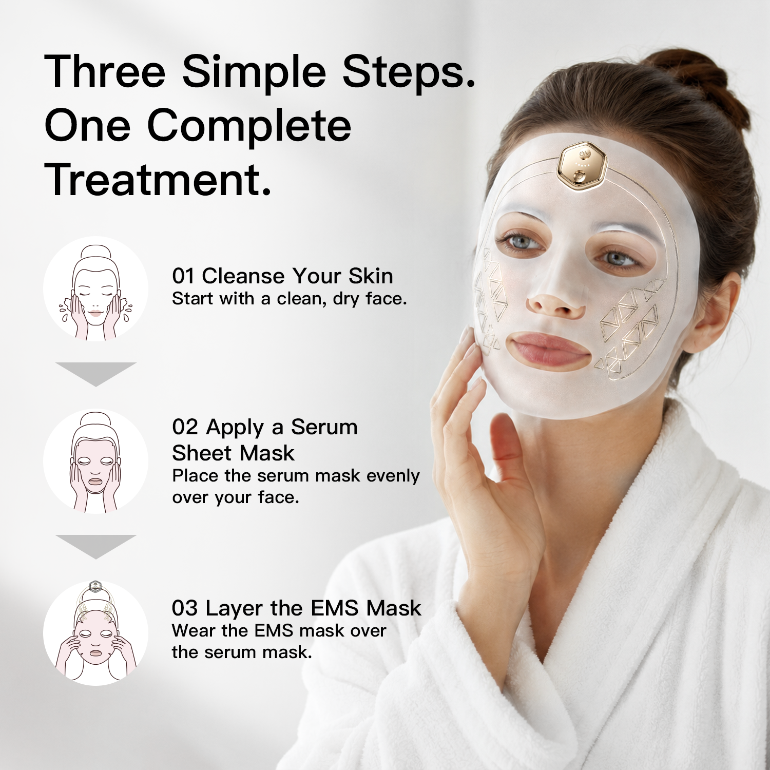 SculptPulse – EMS Lifting Face Mask with Serum Sheet Mask Set
