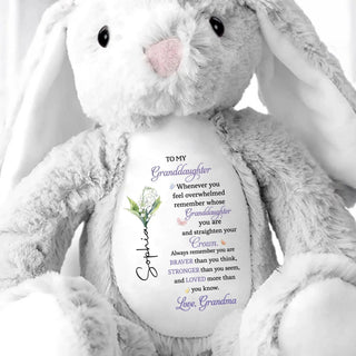 BraverBunny – Personalized Granddaughter Keepsake Plush