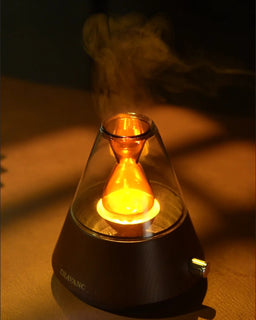 AmberGlow – Waterless Wood & Amber Glass Essential Oil Diffuser