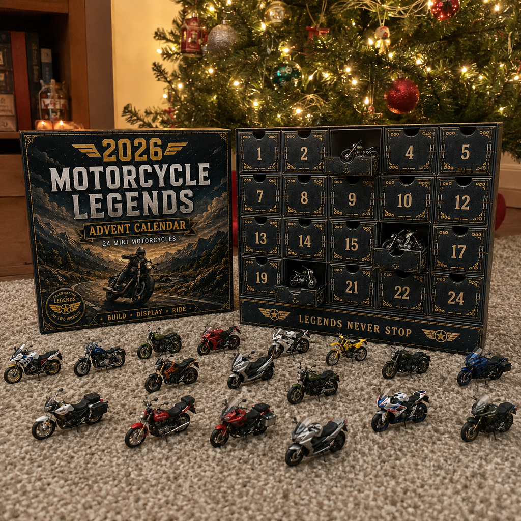 🎁 MotoCountdown – 2026 Motorcycle Legends Advent Calendar: 24 Days, 24 Mini Motorcycles, 24 Legendary Rides