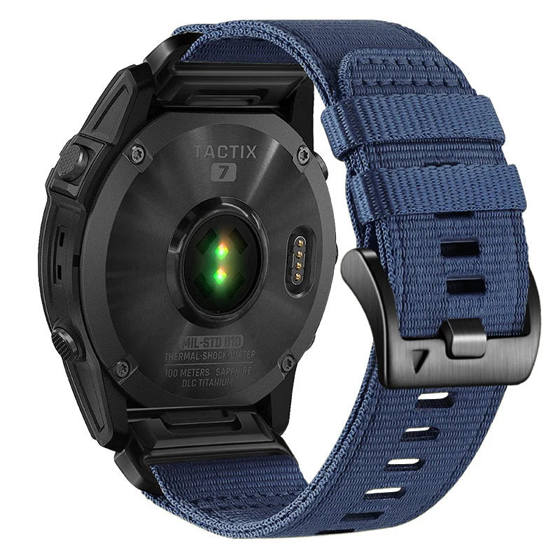TrailWeave – Nylon Canvas Strap for Garmin QuickFit 20/22/26mm Watches