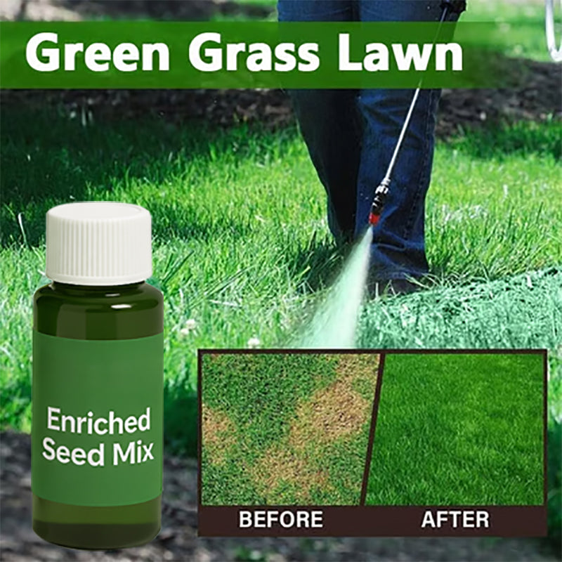 LawnRevive – Spray-On Grass Seed & Fertilizer Kit with Hose-End Sprayer