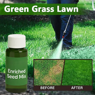 LawnRevive – Spray-On Grass Seed & Fertilizer Kit with Hose-End Sprayer