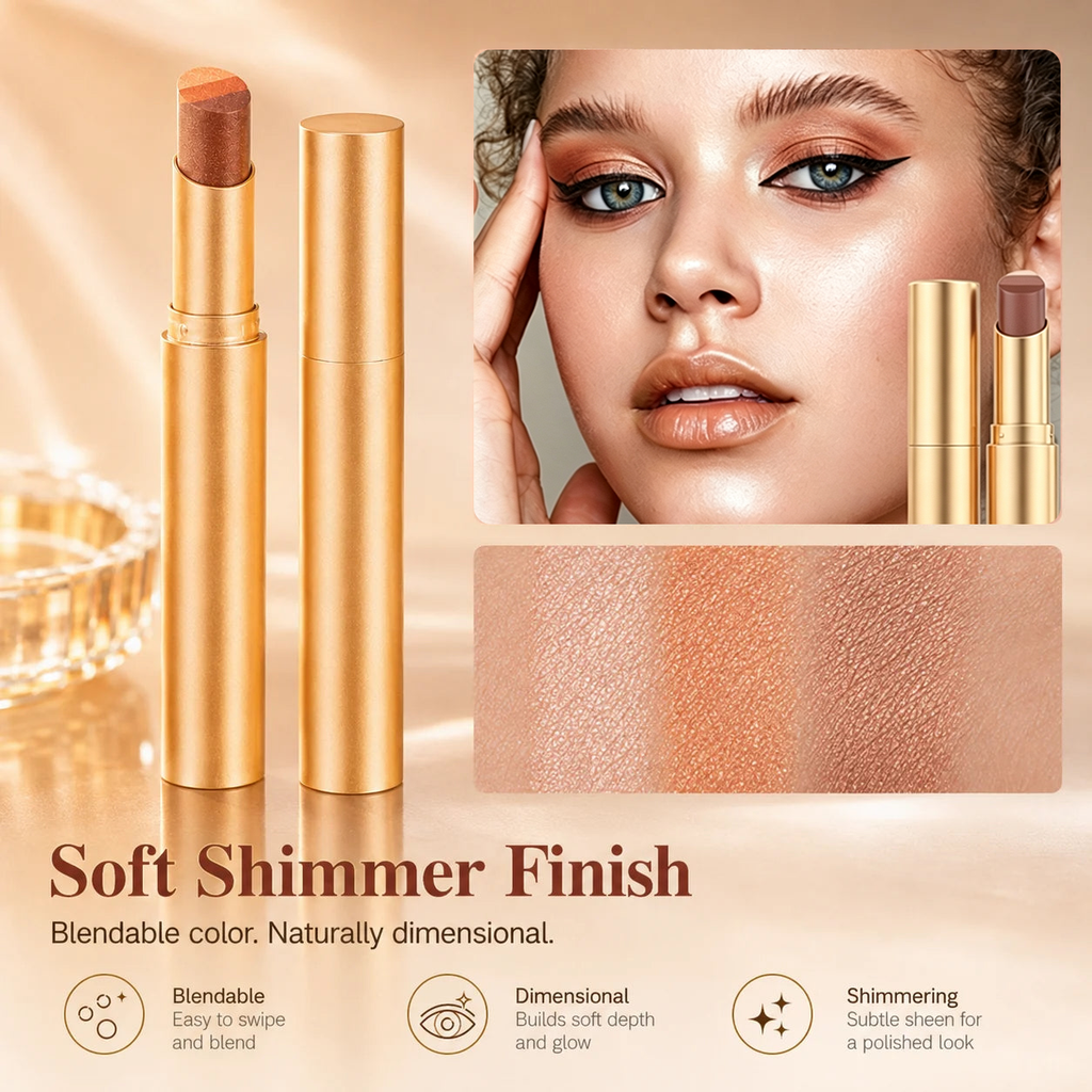 ✨ TrioGlow – 3-in-1 Waterproof Long-Wear Eyeshadow Stick