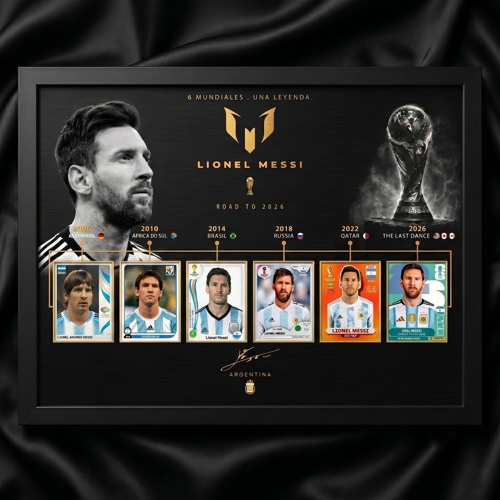 LegendFrame – Lionel Messi “Una Leyenda” World Cup Career Display (2006–2026)