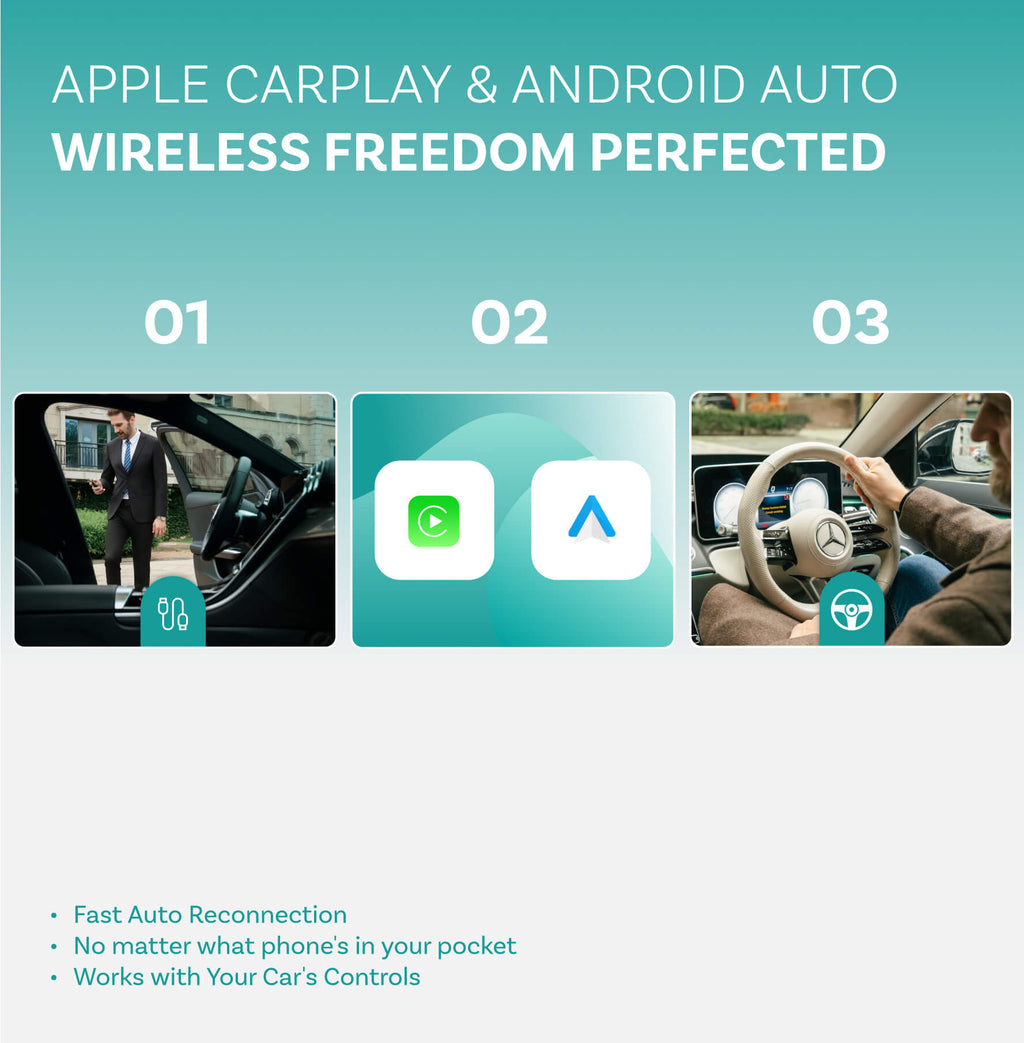 StreamDash – Play2Video Ultra Car Streaming Box with Wireless CarPlay & Android Auto