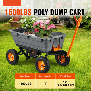 HaulMate – Heavy-Duty Poly Garden Dump Cart