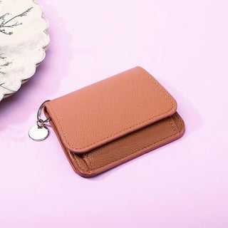 LumaFold – RFID Leather Short Wallet with Coin Pocket