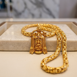 BalajiGrace – Traditional Venkateshwara Swamy Gold Pendant