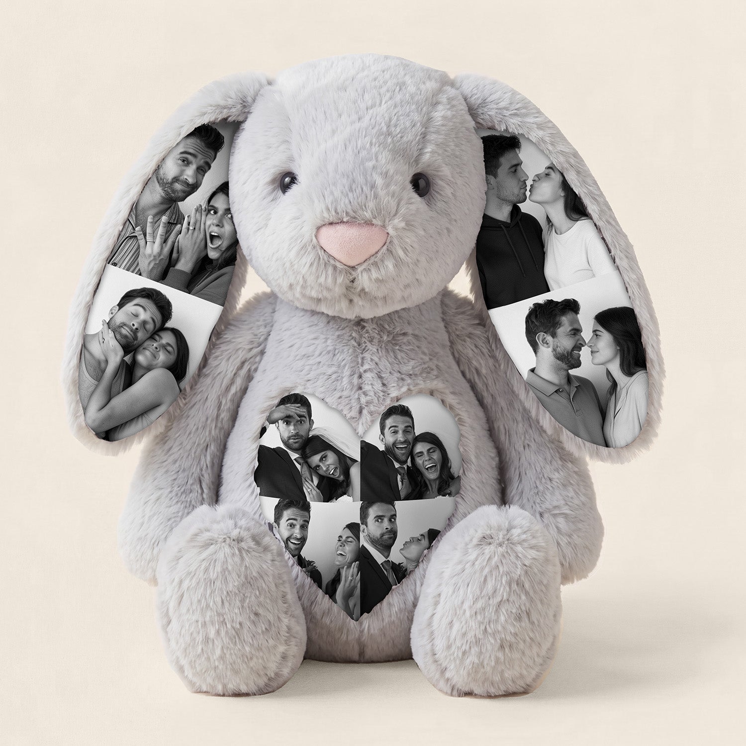 EarMemories – Custom Photo Bunny Plush with Hidden Picture Ears