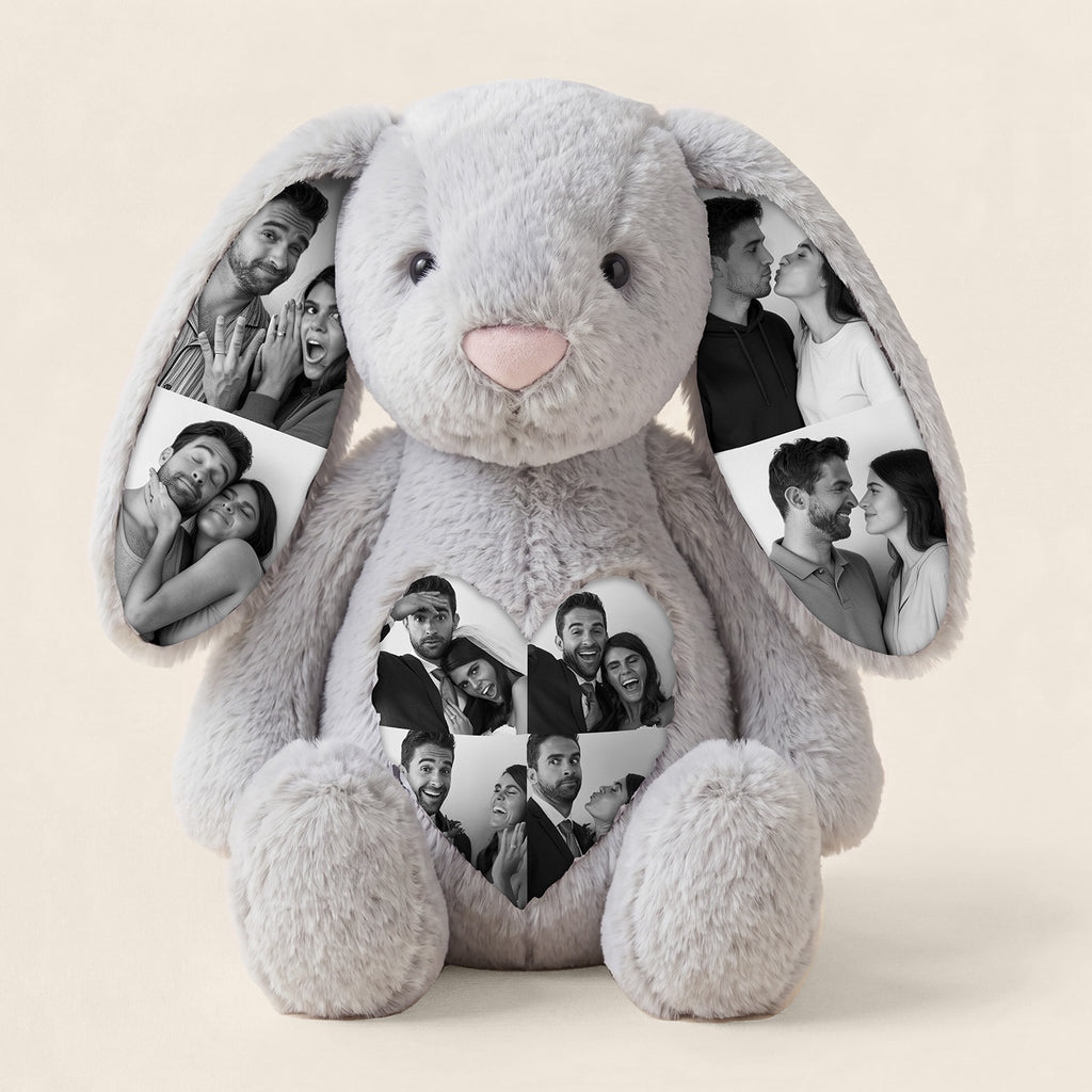 EarMemories – Custom Photo Bunny Plush with Hidden Picture Ears