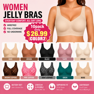 JellyEase – Women's Wirefree Full-Coverage Jelly Support Bra