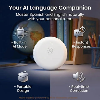 LinguaPod – 🌎 AI Wearable Translator with 165+ Language Two-Way Voice Translation, Smart Learning & Bluetooth for Travel, Work and Everyday Conversations