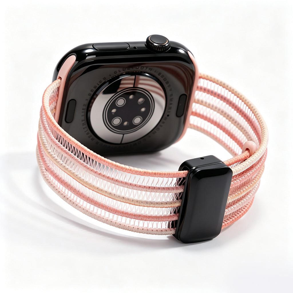 AiryWeave – Breathable Fishnet Silk Band for Apple Watch