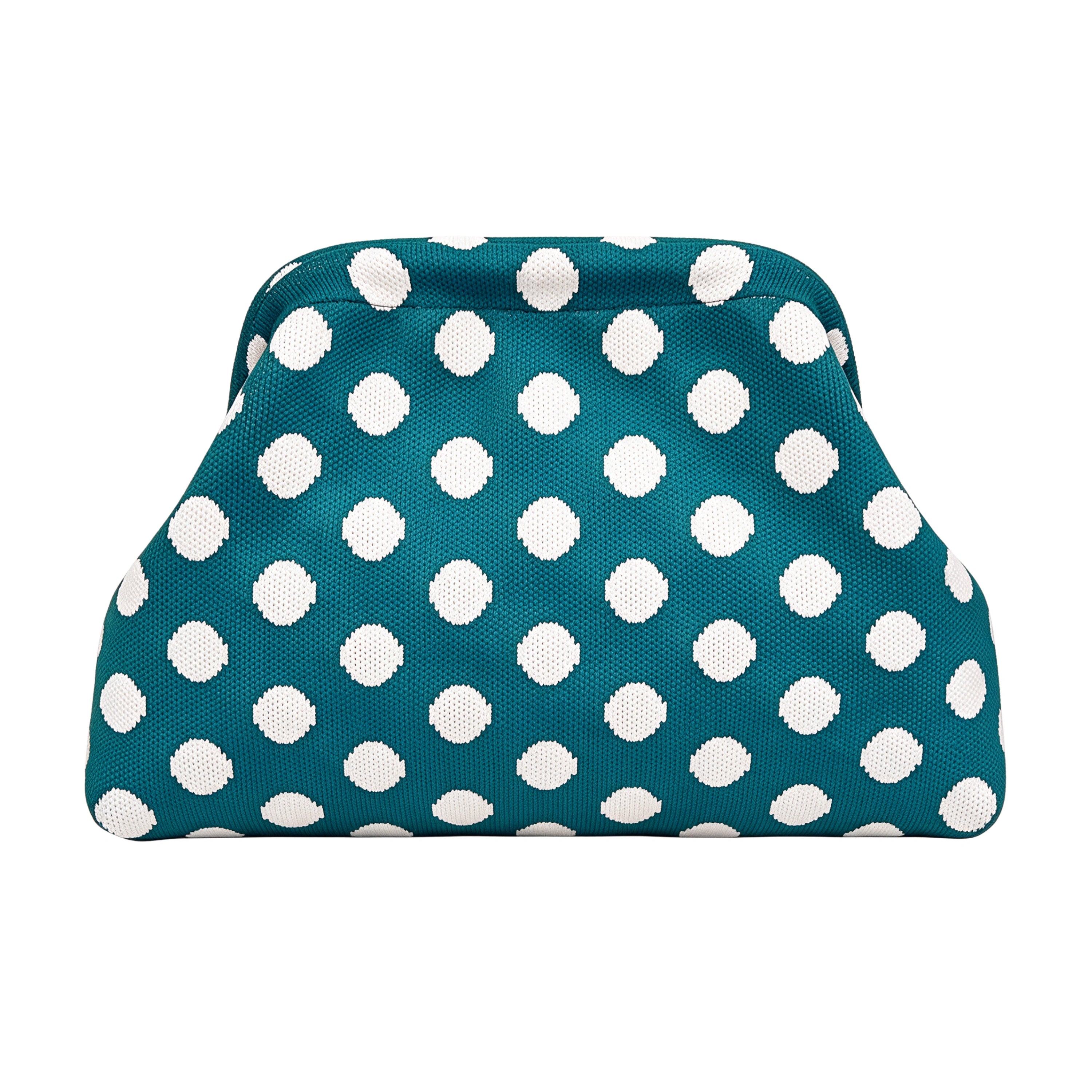 SnapKnit – Snap-Shut Knitted Makeup Bag with Wide Opening