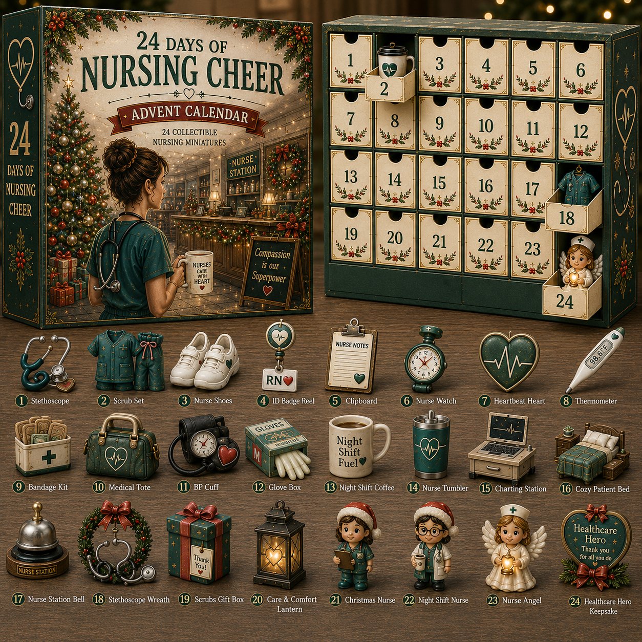 NurseCheer – 🩺 24 Days of Nursing Cheer Advent Calendar