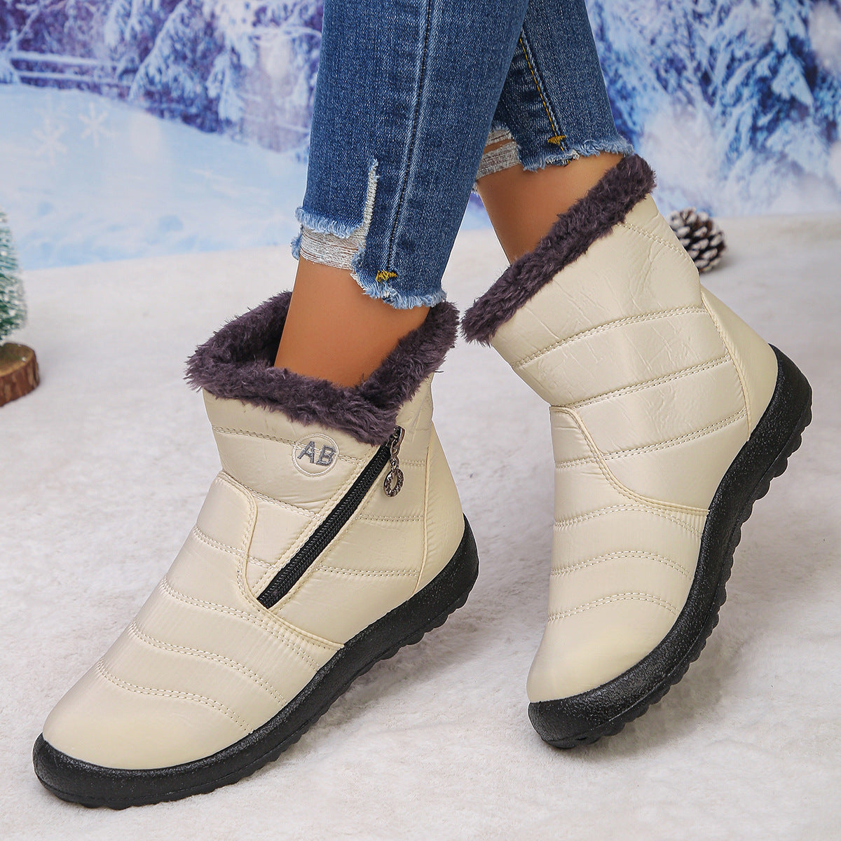 Women's Cozy Winter Waterproof Anti-Slip Orthopedic Boots