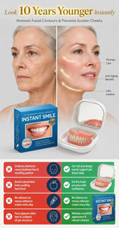 InstantSmile – DIY Temporary Denture Kit with Mirror Storage Case