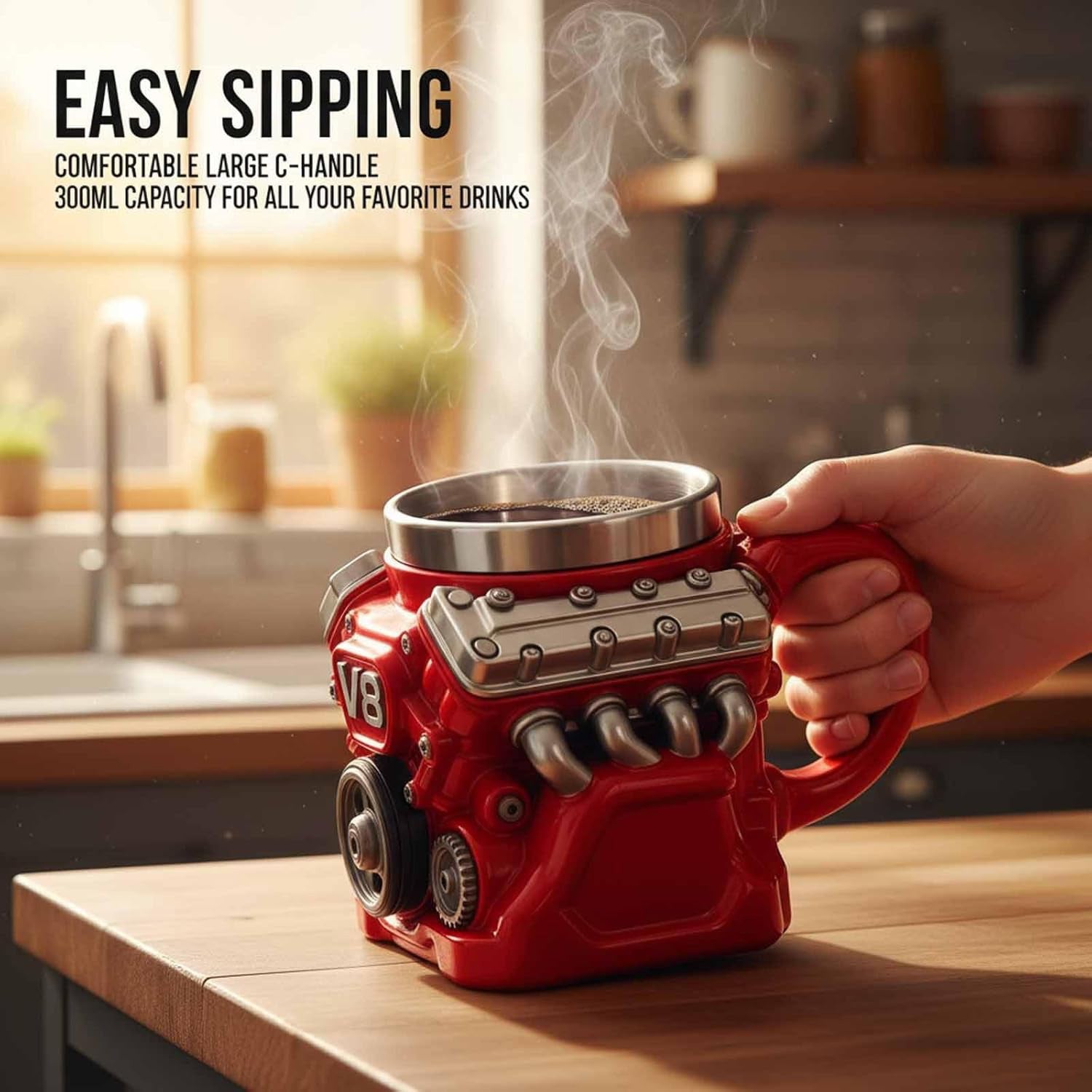 TorqueMug – Engine-Inspired Coffee Mug for Car Enthusiasts