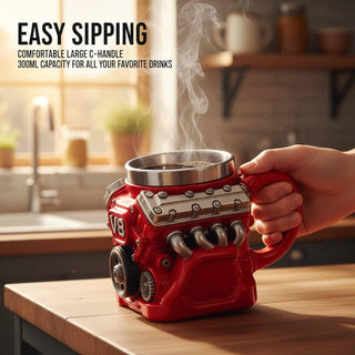 TorqueMug – Engine-Inspired Coffee Mug for Car Enthusiasts