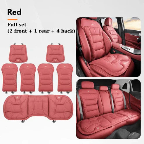 CushySeat – Skin-Friendly, Dirt-Repellent PU Leather Car Seat Cushions