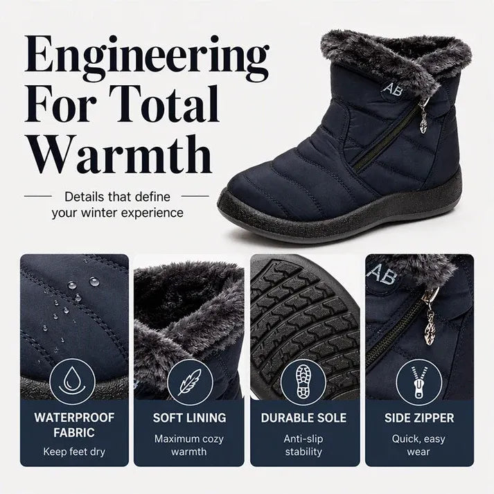 Women's Cozy Winter Waterproof Anti-Slip Orthopedic Boots