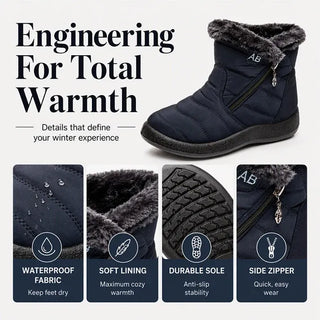 Women's Cozy Winter Waterproof Anti-Slip Orthopedic Boots