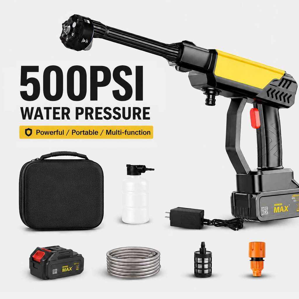 HydroDash – Cordless Pressure Washer Kit with 6-in-1 Nozzle
