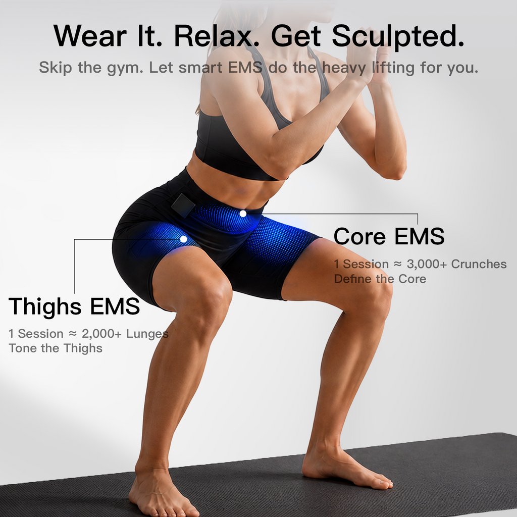 SculptZone – Wireless 4-Zone EMS & Red Light Toning Shorts