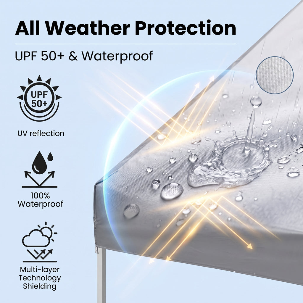 ShadeHaven – Heavy-Duty Pop-Up Canopy Tent with Removable Sidewalls