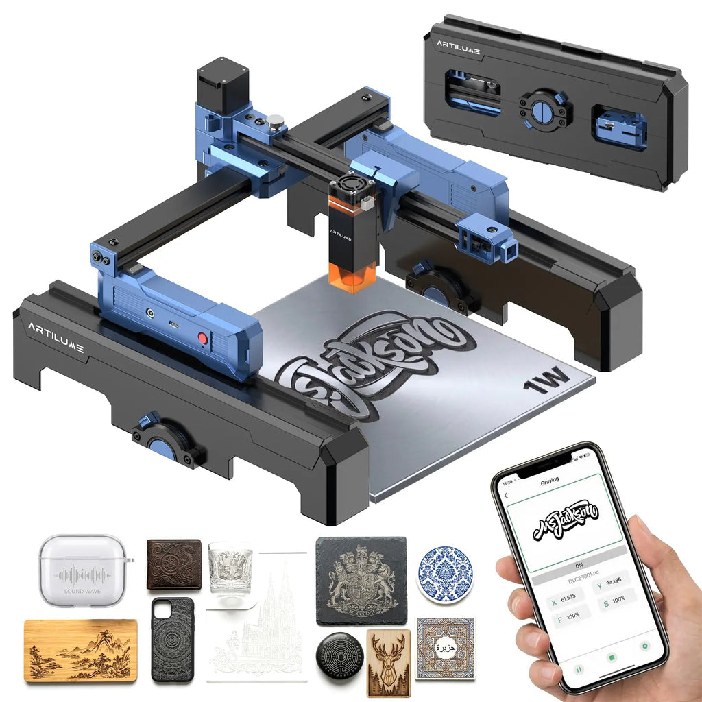 FoldBeam – 💥💥 Portable Wi-Fi Laser Engraver with App Control & Precision Engraving