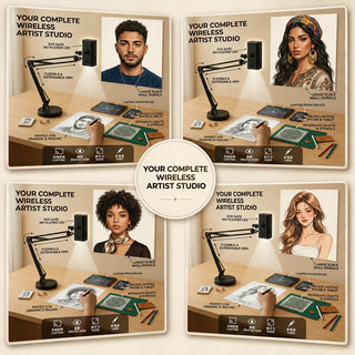 TraceCraft – Wireless Art Tracing Projector with 360° Flexible Arm