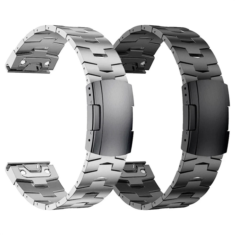 TitanLink – Luxe Titanium Link Band for Garmin QuickFit 22/26mm