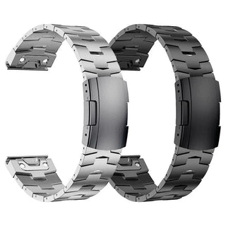 TitanLink – Luxe Titanium Link Band for Garmin QuickFit 22/26mm