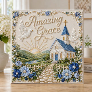 HymnPearl – ⏳ ✝️ Beginner-Friendly Sacred Hymn Pearl Art Kit | Christian Hymn Artwork with Scratch-Resistant, Non-Fading Pearl Beads, DIY Faith-Inspired Decor 🙏✨