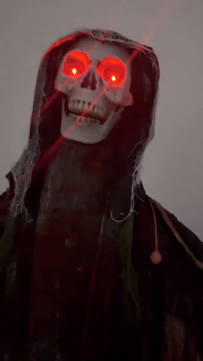👻 HauntRattle – 6 ft (182.9 cm) Animated Halloween Skeleton Ghost