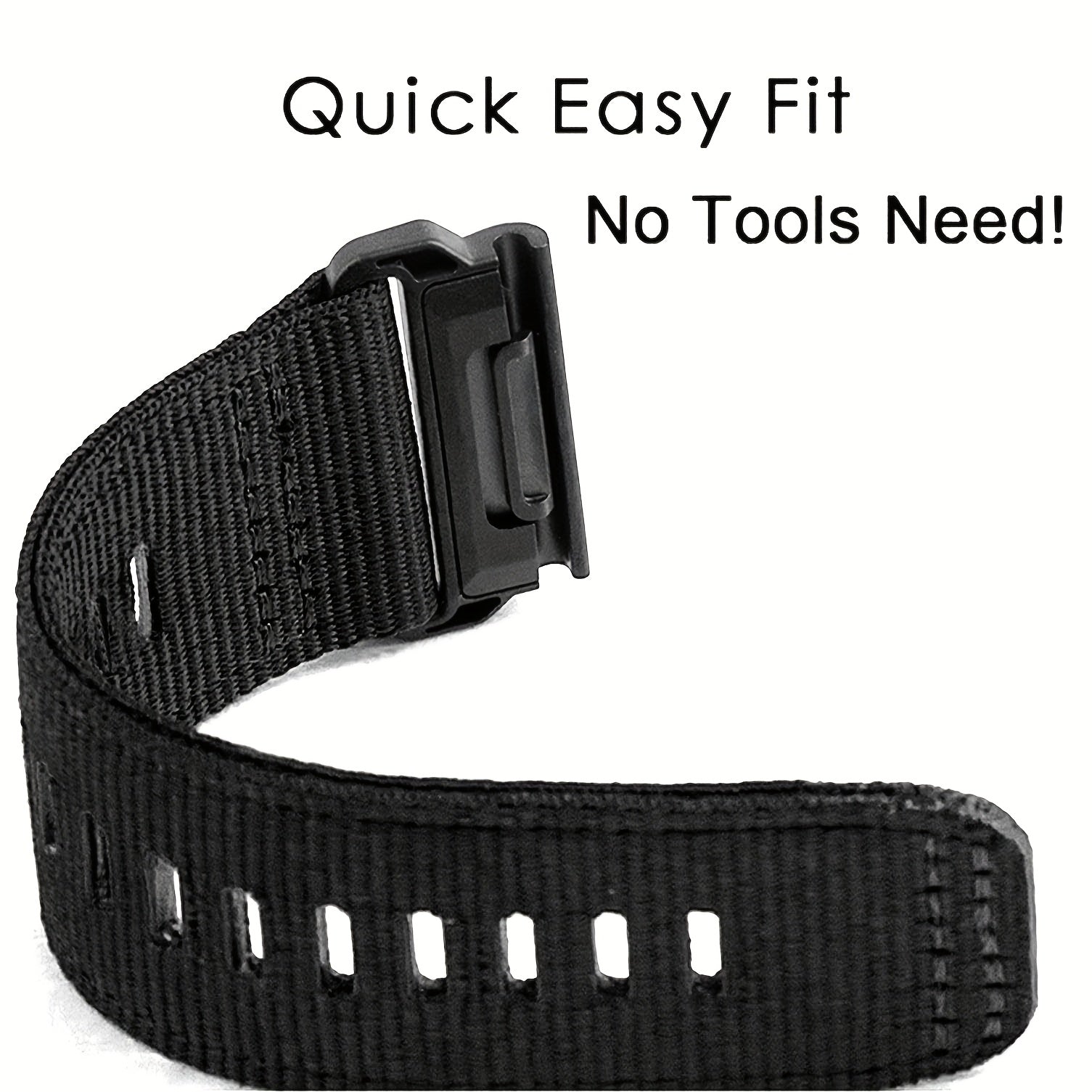 TrailWeave – Nylon Canvas Strap for Garmin QuickFit 20/22/26mm Watches