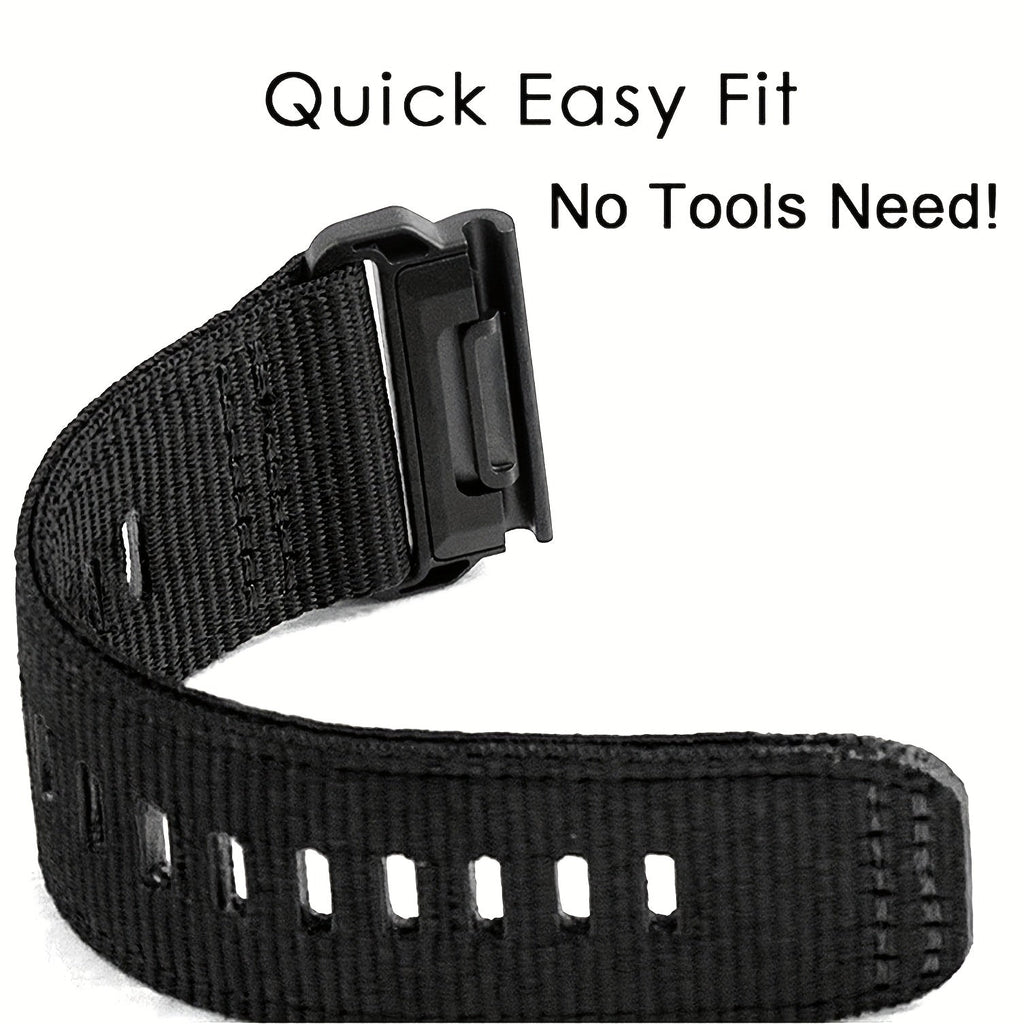 TrailWeave – Nylon Canvas Strap for Garmin QuickFit 20/22/26mm Watches
