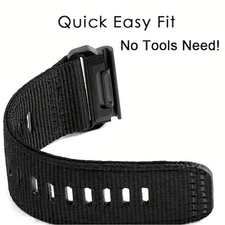 TrailWeave – Nylon Canvas Strap for Garmin QuickFit 20/22/26mm Watches