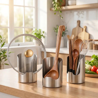 SteelNest – Stainless Steel Utensil Organizer