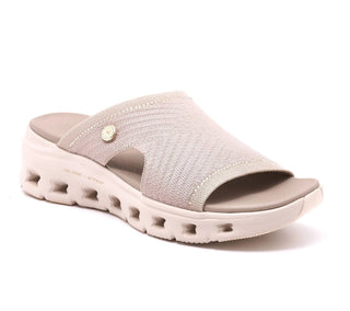 CloudStep – Women's Breathable Knit Comfort Slides with Cushioned Footbed