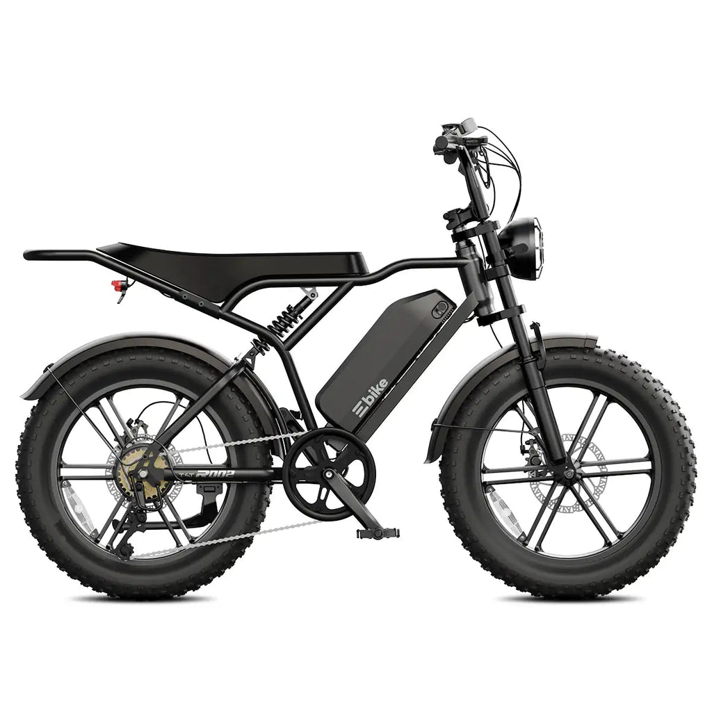 TrailThunder – 1500W Full-Suspension Moped-Style Electric Bike with 20" Fat Tires