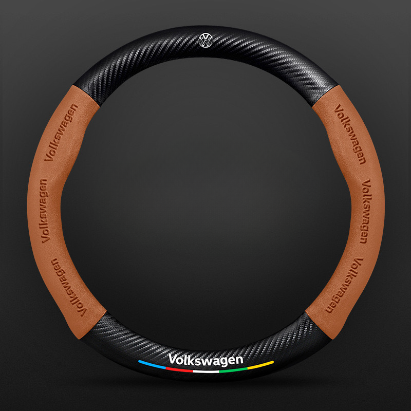 SuedeGrip – Carbon Fiber Suede Steering Wheel Cover, Anti-Slip & Wear-Resistant