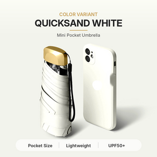 PocketHalo – Mini UV Capsule Umbrella with UPF50+ Sun Protection