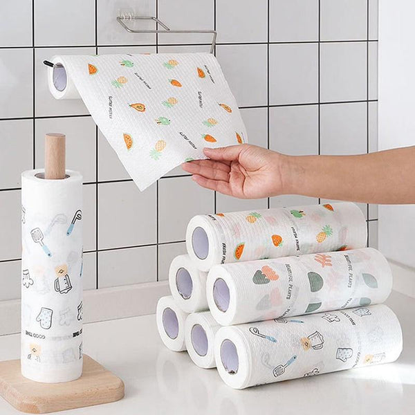 CleanLoop – 50-Sheet Reusable Kitchen Cleaning Towel Roll