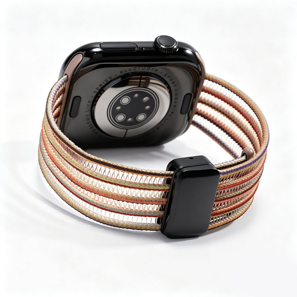 AiryWeave – Breathable Fishnet Silk Band for Apple Watch