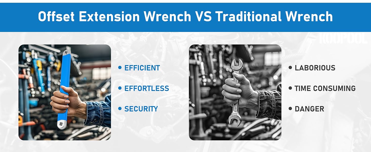 Offset wrench automotive and workshop use