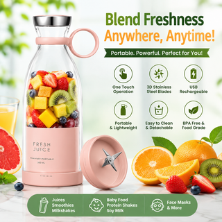 BlendGo – Portable USB Rechargeable 6-Blade Blender Bottle