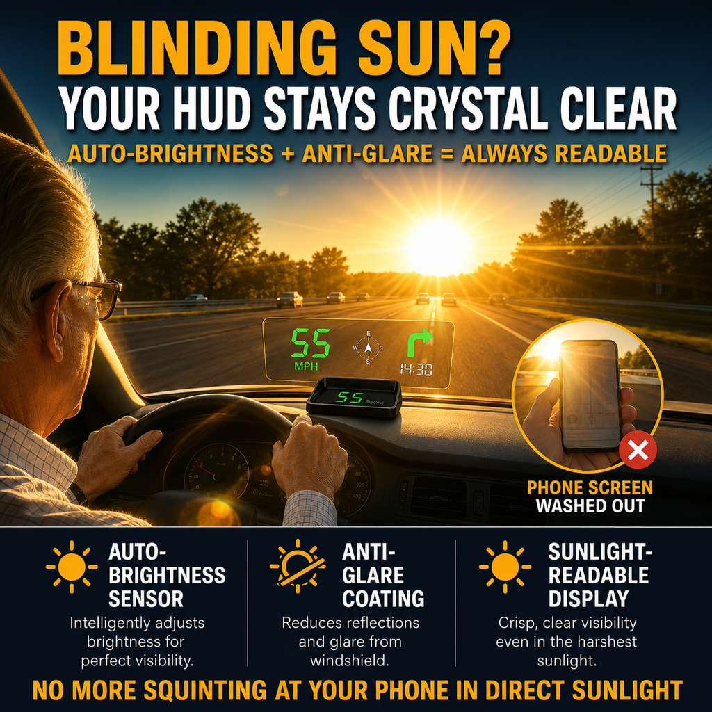 RoadVista – GPS Digital Car Head-Up Display